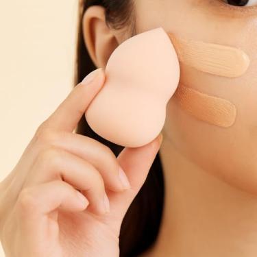 Imagem de Esponja de maquiagem - ovo de beleza portátil em forma de cabaça, embalagem de lata, macia e expansível