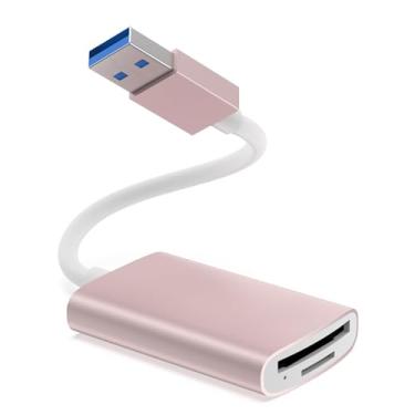 Imagem de Leitor de cartão micro SD USB 3.0 – Leitor de cartão de memória com dois compartimentos para SD/SDXC/SDHC/Micro SDXC/TF/Micro SDHC/UHS-I, para Mac OS, Windows, Android no PC, laptop e câmera