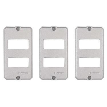 Imagem de 3 Placas De Alumínio Polido Para Condulete 3/4 Tramontina