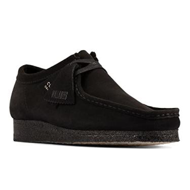 Imagem de Clarks Wallabee Oxford masculino, camurça preta, 15, Camurça preta, 47