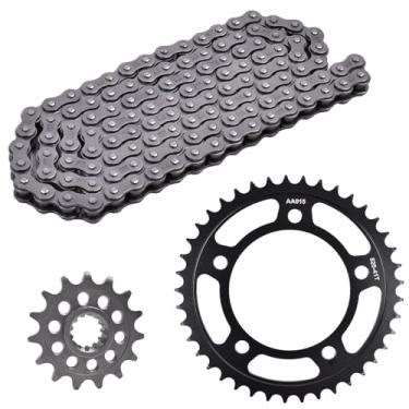 Imagem de Kit de corrente e roda dentada dianteira 15T traseira 41T 520-112L corrente adequada para Honda CB500F 2013-2017 CB500X 2013-2018 CB500FA CBR500R 2013-2021