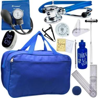 Imagem de Kit Bolsa Fisioterapia Acadêmico Martelo Buck Goniômetro Completo - IN
