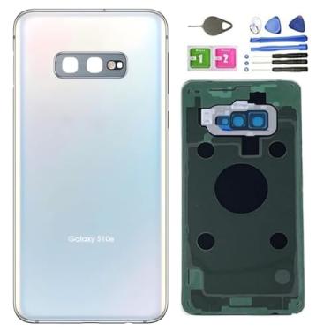 Imagem de Capa traseira de vidro de substituição para Galaxy S10+ Plus, caixa de porta de bateria à prova d'água com peças de lente de câmera para Samsung Galaxy S10+ Plus SM-G975U G975W + ferramentas de pino
