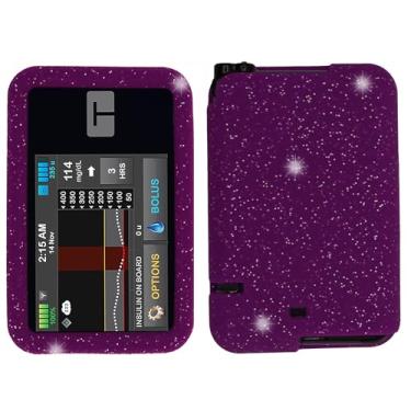 Imagem de Capa de silicone macio com lantejoulas premium (substitua o cartucho enquanto o dispositivo estiver em uma capa) para bomba de insulina Tandem t: Slim X2 (BB-PP)