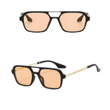 Imagem de Óculos de Sol Femininos Pequenos Quadrados Azul e Rosa Degradê, T13