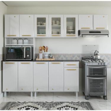 Imagem de Cozinha Completa De Aço 4 Peças Multimóveis Cr20371 Branco