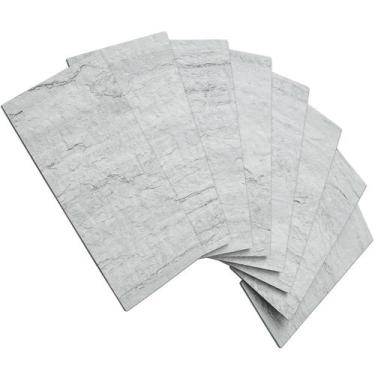 Imagem de Revestimento de parede Peel and Stick Backsplash AULIGET Light Shale