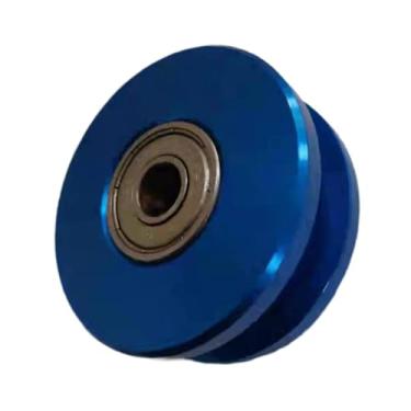 Imagem de Vaveren Acessório da roda da polia do rolamento de fitness 10 mm Diâmetro interno Instalar o exercício de exercício de desgaste parte universal resistente ao, Azul