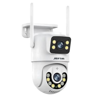 Imagem de Camera Ip Dupla Wifi Zoom Rastreamento App Yoosee Ip66 360 Cor Preto -