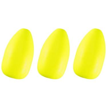 Imagem de Alwonder 60 peças/pacote de boias ovais de espuma, equipamento de pesca de surfe, flutuador de pompano, equipamento de fundo de isca viva, equipamento de busca de peixe, indicadores de greve, pesca com mosca para bagre, truta Walleye (1 #, amarelo)