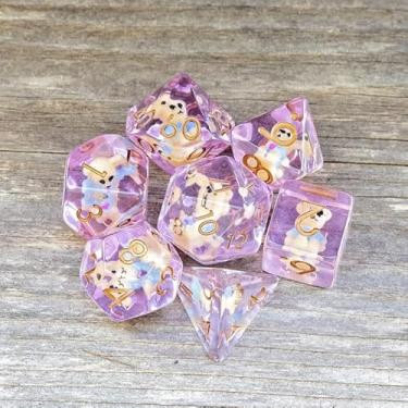 Imagem de Sage's Portal Animal Familiars Resin DND Dice Set Polyhedral Dice Set for Dungeons and Dragons RPG Pathfinder Tabletop TTRPG (Teddy Bear)