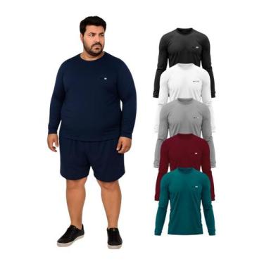Imagem de Kit 5 Camisetas Com Proteção UV FPS50 Manga Longa Plus Size - Sunset, 