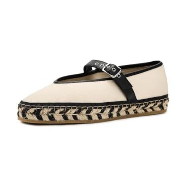 Imagem de Madewell Remy Mary Jane-Canvas Espadrille Sapatilha feminina, Multi natural, 36