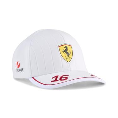 Imagem de PUMA Boné Scuderia Ferrari F1 2025 Charles Leclerc, Branco, Tamanho Único