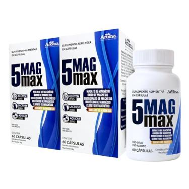 Imagem de Kit 2x Tetra Magnésio 5 Tipos Concentrado 600mg 120 Cápsulas