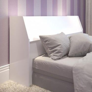 Imagem de Cabeceira Baú Stand Para Casal Branca 1252