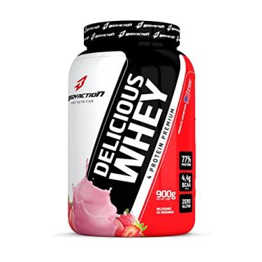 Imagem de Delicious Whey (900G) - Sabor Milk Shake de Morango, Body Action