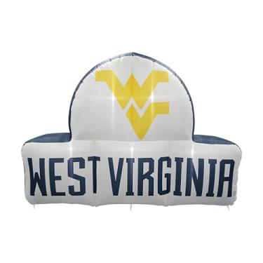Imagem de FANMATS Mascote inflável NCAA West Virginia Mountaineers - Exibição inflável autoinflável, soprador e cordões embutidos, logotipo oficial da equipe - mostre seu espírito durante todo o ano