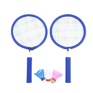 Imagem de Shakven Raquete de badminton júnior, raquete de badminton para crianças - Petecas infantis esportivas,Os brinquedos leves do jogo da praia da raquete ajustaram incluindo o badminton 3X para o quintal