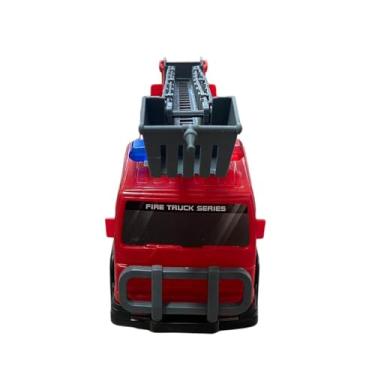 Imagem de Caminhão de Bombeiro com Controle Remoto Vermelho, Luzes e Sons, Colecionável, Alimentado por Pilhas – Ideal para Crianças a partir de 3 Anos