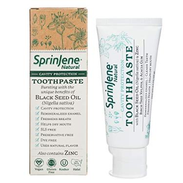 Imagem de SprinJene Creme Dental Com Flúor Natural Para Dentes E Gengivas Saudáveis, Proteção Contra Cáries, Pacote 2