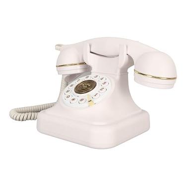 Imagem de KIMISS Telefone Fixo retrô Antigo Com Botões Grandes - Telefone Vintage Decorativo Com Fio para Uso Doméstico, de Escritório e de Hotel