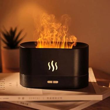 Imagem de Umidificador Difusor de Óleo Essencial Flame, Capacidade 180ml, Aromatizador de Ambiente