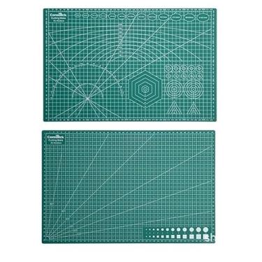 Imagem de Base Corte Dupla Face - Patchwork Artesanato(（A3 45x30cm）VERDE ESCURO)