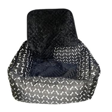 Imagem de Assento Protetor Pet Pequeno Banco Dianteiro de Carro Modelo Caminha Impermeável e Fácil Lavagem(Preto - 856)