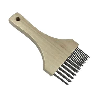 Imagem de IEUDNS Amaciador de carne, utensílio de cozinha prático e compacto, com pinos de aço inoxidável para frango, bife, vitela, porco e peixe, Branco