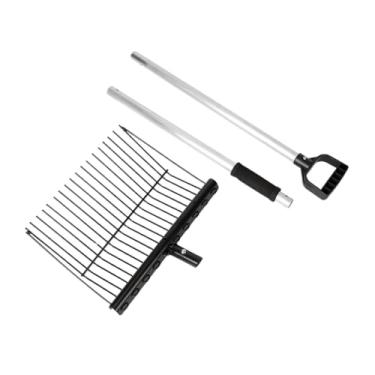 Imagem de Ｂｅｓｇａ Garfo de esterco para estábulo, ancinho de esterco para estábulo, garfo de substituição multiuso, suprimentos equestres para estábulo de cavalo,