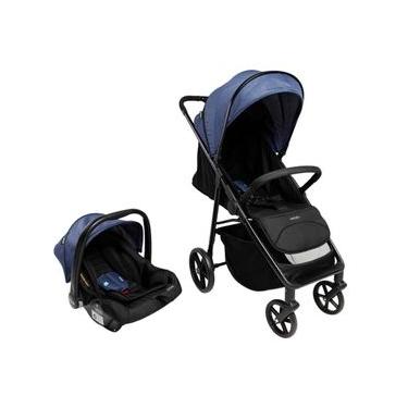 Imagem de Carrinho com Bebê Conforto Travel System Magno Duo Azul Oceano - Infanti