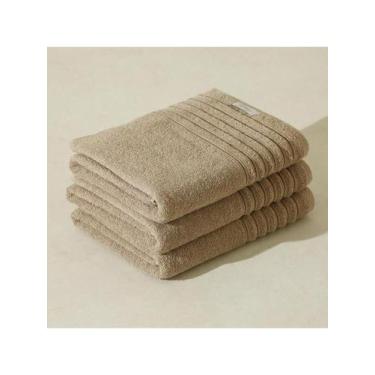 Imagem de Kit 3 Toalha de Banho Grande Grossa Orfeu 72x130 cm 100% Algodão - NoB