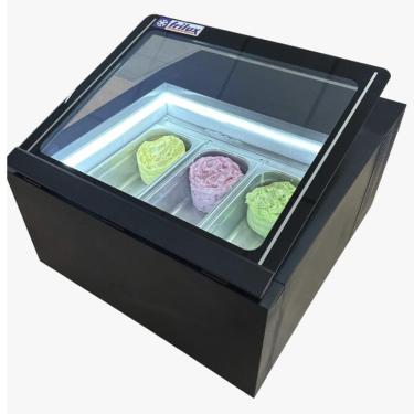 Imagem de Vitrine de Bancada para Sorvetes Frilux Dupla Ação 220V RF-401