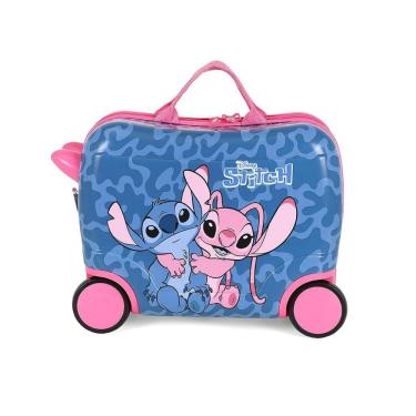 Imagem de Mala de Carrinho Luxcel Stitch e Angel Azul
