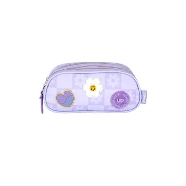 Imagem de Estojo Feminino Up4you 3 Fechos Roxo Et49554