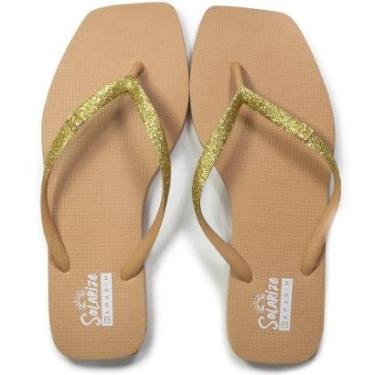 Imagem de Chinelo De Dedo Glitter Bico Quadrado Ramarim 251233-Feminino