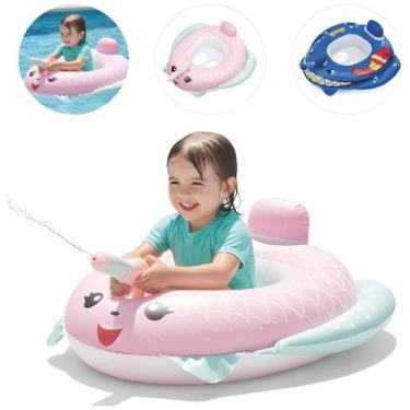 Imagem de Boia Infantil Com Arminha De Água Boia Inflável Crianças - Nash, Rosa