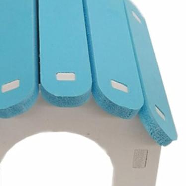 Imagem de Naroote Casa de Hamster Escondida, Durável, Pvc, Pequena Casa de Hamster para Descansar e Brincar, Melhor para Sírio, Cinza Seguro (#3)