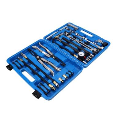Imagem de SPYMINNPOO Conjunto de Ferramentas para Compressor de Mola de Válvula, Liga de Aço, Removedor de Mola de Válvula Universal Com Conectores M10 M12 M14 M18 para Motores a Gasolina Kit de Ferramentas
