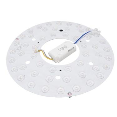 Imagem de Hyuduo Painel de Substituição de Luz de Ventilador de Teto 270mm Magnético 3CCT Kit de Retrofit LED Regulável para Sala de Estar, Quarto, Alumínio PC 24W Iluminação Ajustável Com Função de Memória