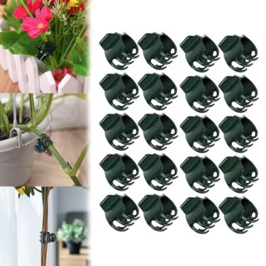 Imagem de Clipes de suporte de plantas de plástico 10/20 peças - Clipes de caule de orquídea para videira, vegetais e ramos de flores, ferramentas de fixação de jardim para amarrar e agrupar plantas (20 peças)