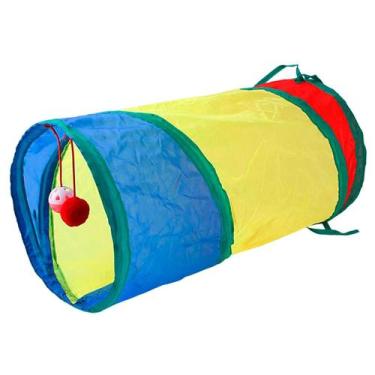 Imagem de Tubo Esconderijo Para Gatos com Bolinha 46,5 x 25,5cm - Aliança