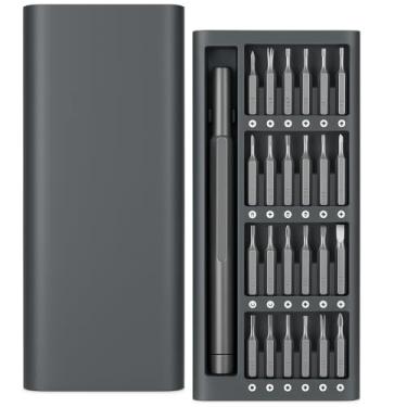 Imagem de Kit de Chave de Fenda Magnética 24 em 1, Conjunto de Precisão com Estojo Compacto, Pontas em Aço S2, para Reparos em Eletrônicos, Óculos, Relógios e Aparelhos Domésticos