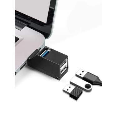Imagem de Hub USB de 3 portas, USB 3.0 com 3 portas, divisor USB de carro de alta velocidade, Plug and Play para MacBook, Mac Pro/Mini, iMac, Surface Pro, notebook, pen drives USB, HDD móvel, radiador USB