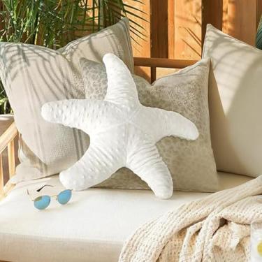 Imagem de WLLYXUS Almofadas costeiras, almofadas de estrelas do mar, oceano, tema náutico, almofadas decorativas para sofá, cama
