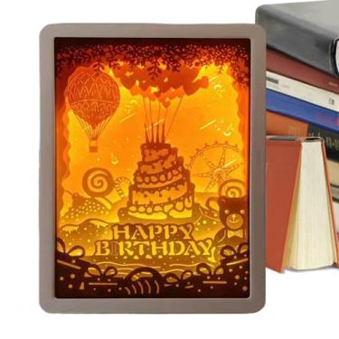 Imagem de Caixa de luz,Caixas de luz 3D | Luzes Noturnas,Lâmpada de escultura em 3D, decoração artística, caixas de sombra, noturna de LED para cabeceira do quarto de casa