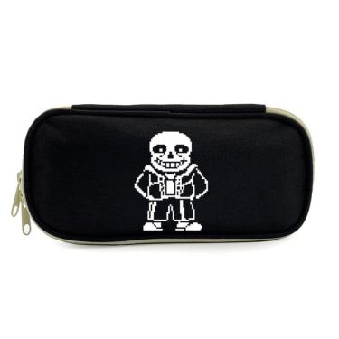 Imagem de Estojo para lápis Undertale Sans Cartoon Anime Poliéster 22x10x5cm