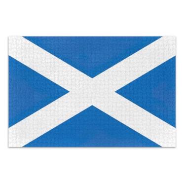 Imagem de Scotland Saint Andrews Cross Flag 1000 Puzzles for Adults, Families Pieces Fit Together Perfectly