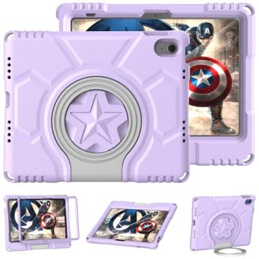 Imagem de DICEKOO Capa infantil para iPad 11ª/10ª geração de 11 polegadas/11 polegadas versão 2025/2022, protetor de tela integrado, durável, à prova de impacto, com suporte, capa infantil para Apple iPad 10